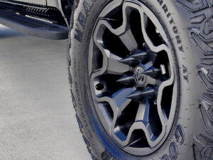 Spiked Black Lug Nut Covers for RAM RHO