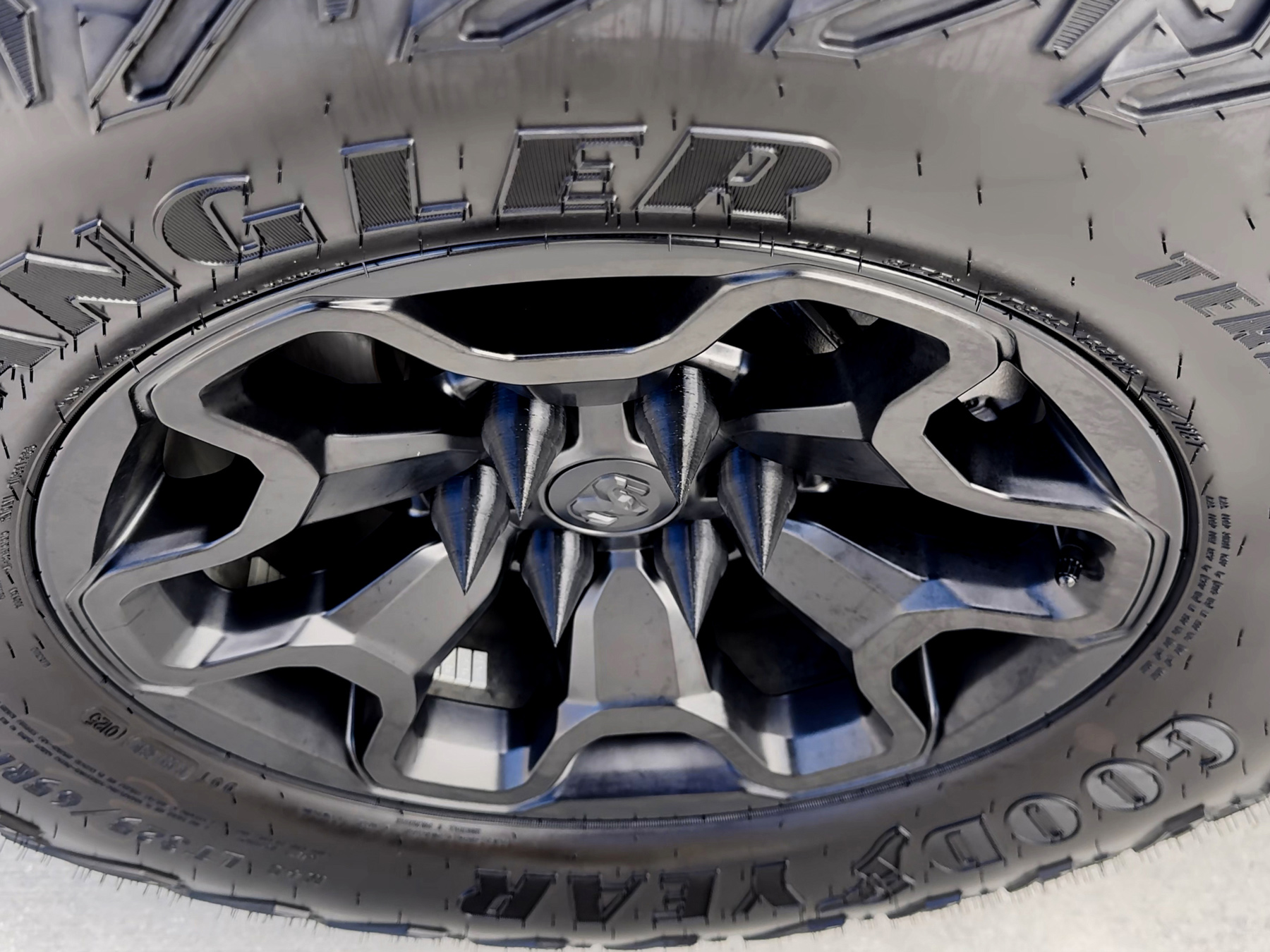 Spiked Black Lug Nut Covers for RAM, FORD, CHEVROLET - Image 4
