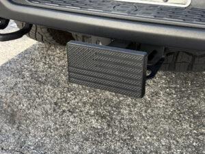 Large American Flag Tow Hitch Cover